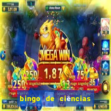 bingo de ciências 6 ano