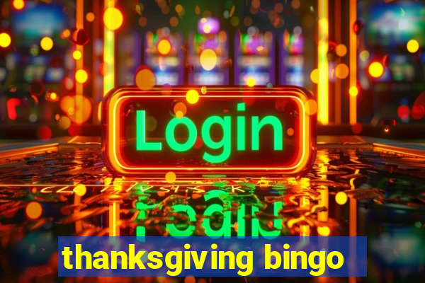 thanksgiving bingo