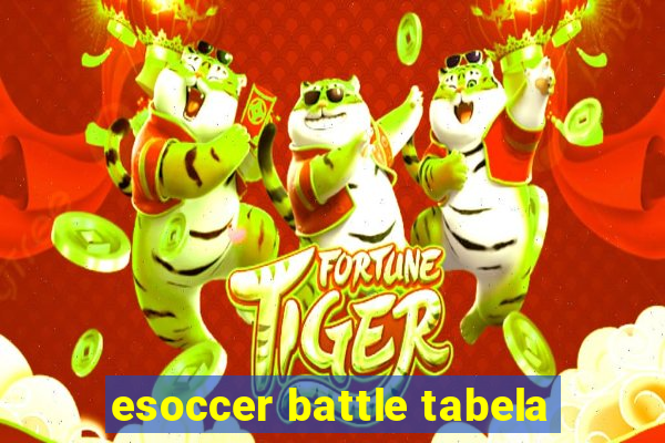 esoccer battle tabela