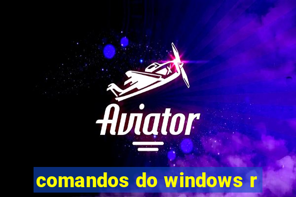 comandos do windows r