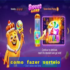 como fazer sorteio de cores online