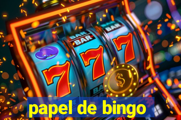 papel de bingo