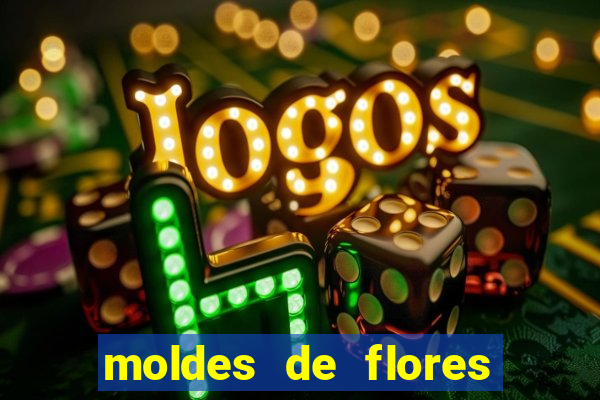 moldes de flores gigantes para imprimir